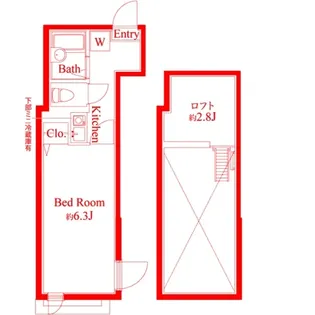 新子安ヒルズ【3階】の間取り