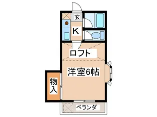レオパレス南野【2階】の間取り