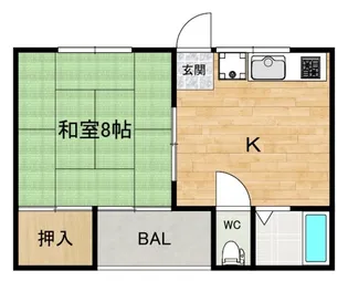 サニーハイツ【2階】の間取り