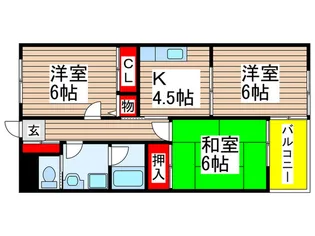 パレスF【3階】の間取り