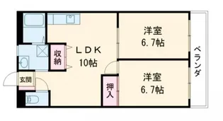 ガーデン山内 3【2階】の間取り