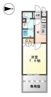 カトル・セゾン【1階】の間取り
