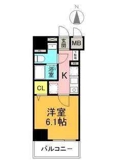 プランドール新町【3階】の間取り