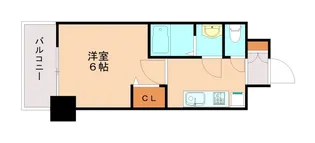 プレサンス三宮セントウエル【6階】の間取り