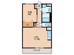 エンジェル【1階】の間取り