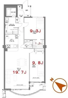 リフィオ目黒【3階】の間取り
