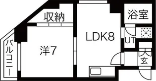 スタジオシティ【4階】の間取り