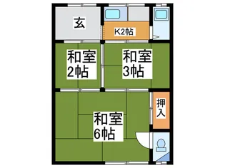 春美荘【2階】の間取り