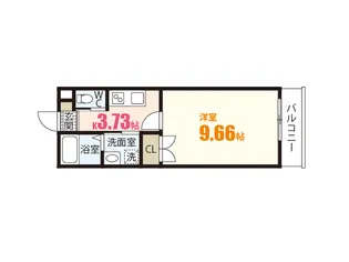 M・テラス上安A棟【2階】の間取り