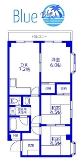 リバ一サイド湘南【3階】の間取り