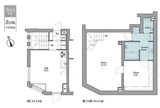 LEGALAND早稲田鶴巻町【1階】の間取り