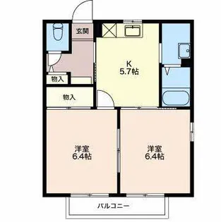 サンライズ【1階】の間取り