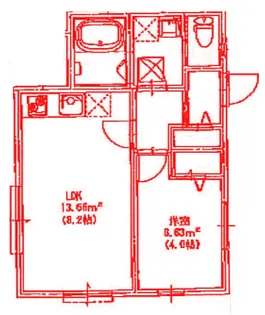 ブライト白幡上町【1階】の間取り