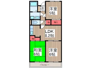 ア-バンレジデンス【1階】の間取り