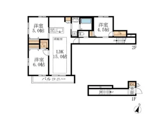 へーベルメゾン平井の間取り
