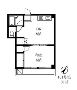 丸田ビル【1階】の間取り