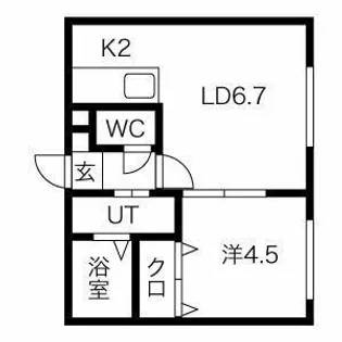 Maison Kamuy Hokudaimae【5階】の間取り