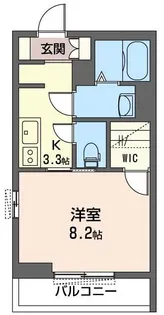 レフィシア(都町)【1階】の間取り