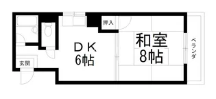 ウエストヴィラージュI【4階】の間取り