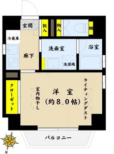ドミール文京小石川【4階】の間取り