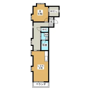 PORTE自由が丘【2階】の間取り