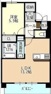 アンベリール【3階】の間取り