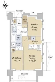 アクシルコート早稲田【10階】の間取り