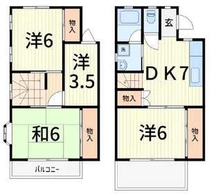 ユーハイツ金町【2階】の間取り