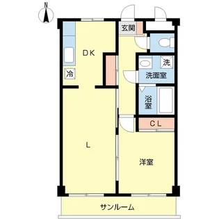フィフティストームマンション4th【2階】の間取り
