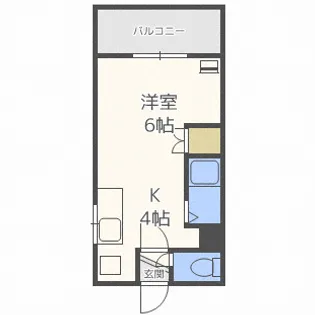 パレス南郷【4階】の間取り