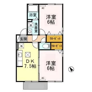 ヒルサイド テラス C【1階】の間取り