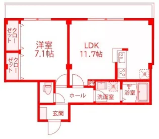 ブラウニー【3階】の間取り