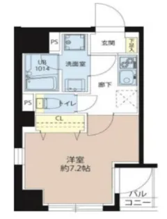レオーネ東日本橋駅前II【4階】の間取り