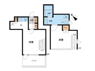 FLEG赤坂【6階】の間取り