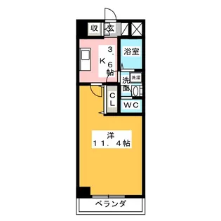 フローラ【4階】の間取り