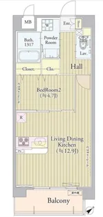 エストレリータ新宿落合【3階】の間取り