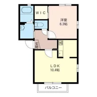 ヴィラソレイユ【1階】の間取り