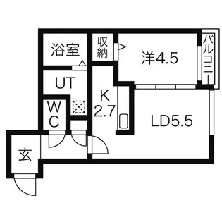 Forest Garden北大前【3階】の間取り
