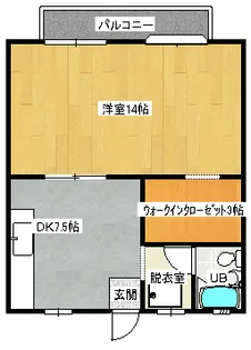 旭サンセット【2階】の間取り