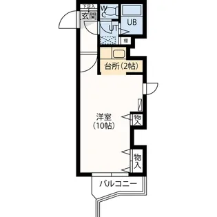 藤井ビル北17条II【6階】の間取り