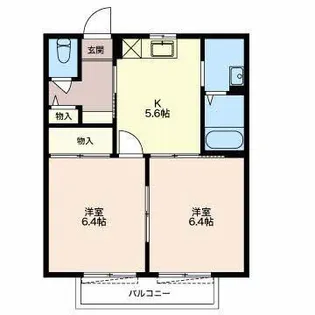 フレグランスN-III【2階】の間取り