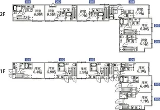 エフプレスト成田東【1階】の間取り