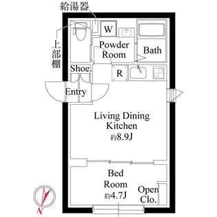 CASA PIAZZA 品川イースト【2階】の間取り