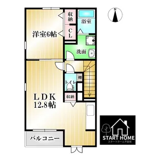 フォルトゥーナ翔I【2階】の間取り