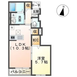オルタンシア【1階】の間取り