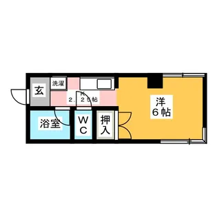 コーポ袖山【1階】の間取り