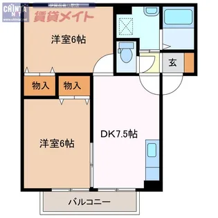 LOVE莉 A棟【1階】の間取り