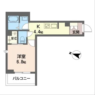グランドソレイユSOGA【4階】の間取り