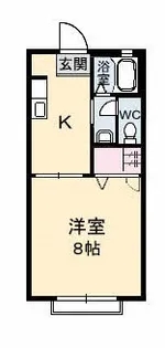 カーサクレールA棟【2階】の間取り