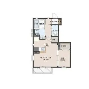 カスカータF棟【1階】の間取り